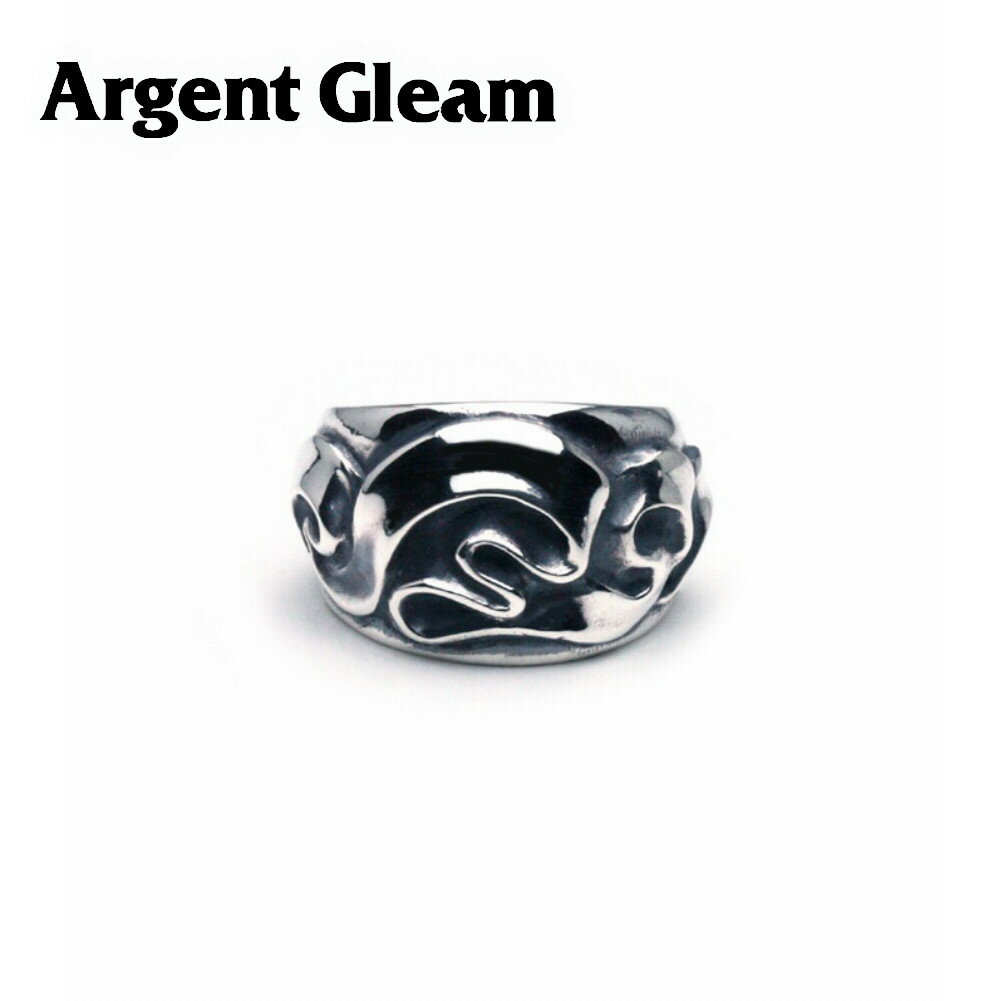ArgentGleam アージェントグリーム シルバー925 リング 指輪 Wave Ribbon Ring Wide AR-385 ブランド ARGENT GLEAM アクセサリー