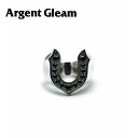 ArgentGleam アージェントグリーム シルバー925 リング 指輪 BLACK CZ SMALL HORSESHOE RING AR-387 ブランド ...