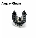 ArgentGleam アージェントグリーム シルバー925 リング 指輪 BLACK CZ LARGE HORSESHOE RING AR-389 ブランド ...