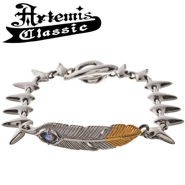 楽天新宿 銀の蔵 シルバーアクセサリーアルテミスクラシック フェザーIDボーンブレスレット Artemis Classic Felice Collection アルテミスクラッシック バングル ブレスレット メンズ シルバー925 メンズブレスレット 男性 Men's Bracelet 男性用 ブランド ストリート