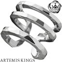 Artemis Kings トリプルカフリング メンズサイズ 15号～23号 フリーサイズ Elenore エレノア コラボ アルテミスキングス モード メンズ リング レディース 男性用 女性用 銀指輪 メンズリング 男性用指輪 ブランド プレゼント 人気 かわいい おしゃれ