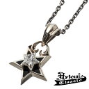 アルテミスクラシック ダブルスターペンダント Artemis Classic チェーン付 シルバーネックレス スター 星 ネックレス ジルコニア シルバー925...