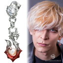 アルテミスキングス ARTEMISKINGS 赤彩 フィッシュフック ピアス 1P 片耳用 シルバー 釣り針 ハワイアン モチーフ ブランド パール 真珠 シル...