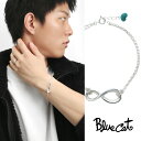 Blue Cat インフィニティ ターコイズ チャーム ブレスレット シルバー925 トルコ石 12月 誕生石 ∞ 無限 メビウスの帯 上品 大人 きれいめ き...