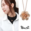 Blue Cat カーネーション ピンクゴールド ペンダント ネックレス シルバー925 植物 花 フラワー さりげない 上品 大人 きれい 綺麗 高見え レデ...