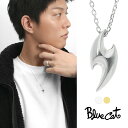 Blue Cat トライバル 稲妻 ネックレス ペンダント シルバー925 ゴールド イナズマ 雷 クール スタイリッシュ かっこいい 上品 大人 きれいめ き...