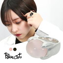 Blue Cat 選べる2種 大粒 ストーン リング 指輪 9〜15号 レディースリング シルバー 925 オニキス ローズクォーツ 天然石 誕生石 石 石リン...