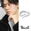 Blue Cat ウェーブ リング 指輪 13〜20号 フリーサイズ シルバー925 シルバー 銀 トライバル 曲線 葉 植物 ツタ 蔦 かっこいい スタイリッ...