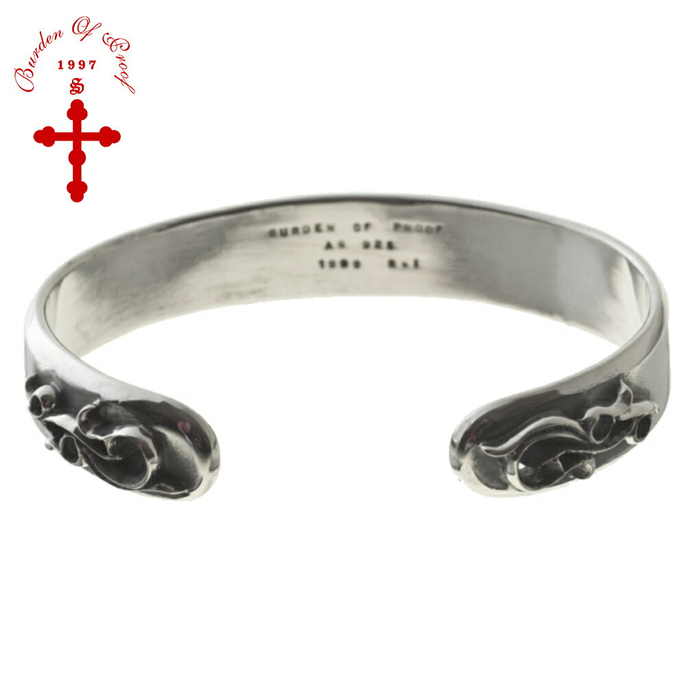 BURDEN OF PROOF 唐草 バングル フリーサイズ シルバー 925 アラベスク メンズバングル ブレスレット メンズ 男性 彼氏 夫 旦那 誕生日 記念日 ブランド プレゼント 人気 おしゃれ 大人 ゴシック アンティーク かっこいい ロック パンク V系 クール スタイリッシュ