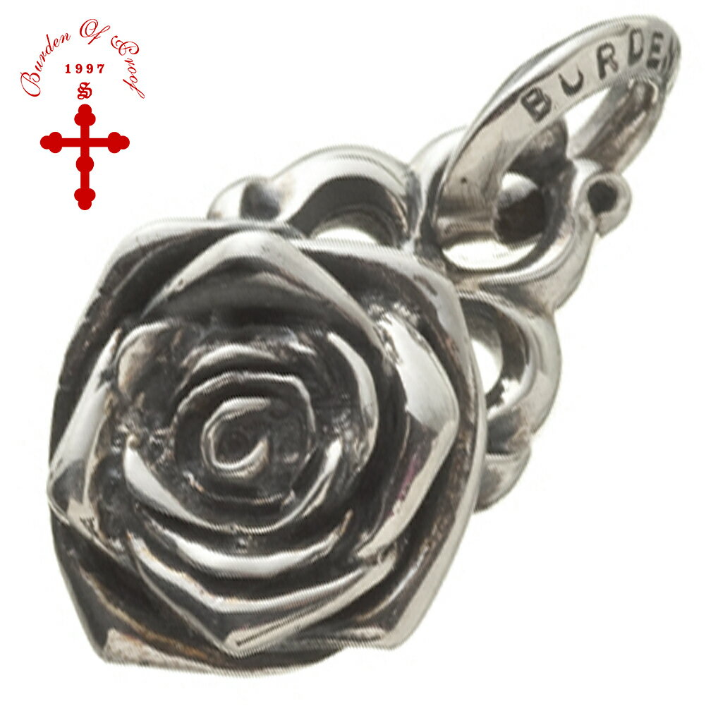 BURDEN OF PROOF ローズ ペンダント ペンダントトップ チェーンなし トップ ヘッド シルバー 925 薔薇 ..