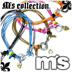 M's collection 3WAY スカル チャームコード ブレスレット ドクロ アンクレット チョーカー メンズ ブレス 925 シルバー 男性用 メンズブレスレット プレゼント 人気 おしゃれ ストリート