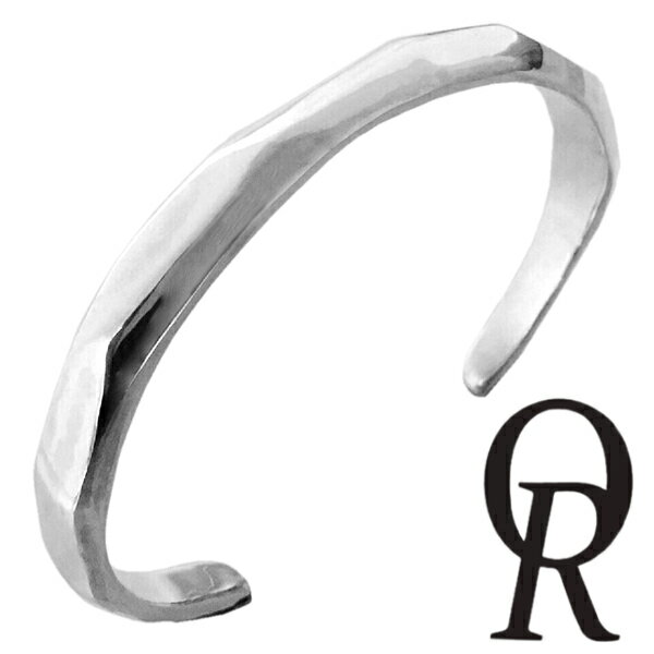 Quiet Room シンプル 槌目 シルバー バングル 腕輪 メンズ レディース シルバーバングル ブレスレット ブレス シルバー950 男性 女性 ブランド...