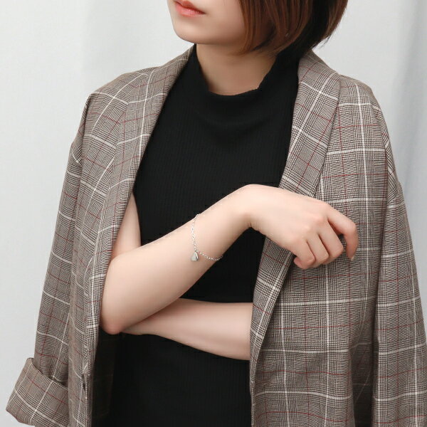 シンプル ハート シルバー ブレスレット 15〜18cm シルバー925 さりげない プレート 豆 ビーン 高見え 大人 大人かわいい 大人可愛い 上品 綺麗 きれい かっこいい チャームブレスレット シルバーブレスレット レディース 女性 彼女 プレゼント 人気 おしゃれ