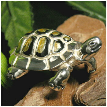 陸ガメ 黄色 シルバーピンブローチ シルバーブローチ タイニーピン メンズ レディース 925 女性用 留め具 男性用 銀装飾 プレゼント 人気 かわいい おしゃれのサムネイル