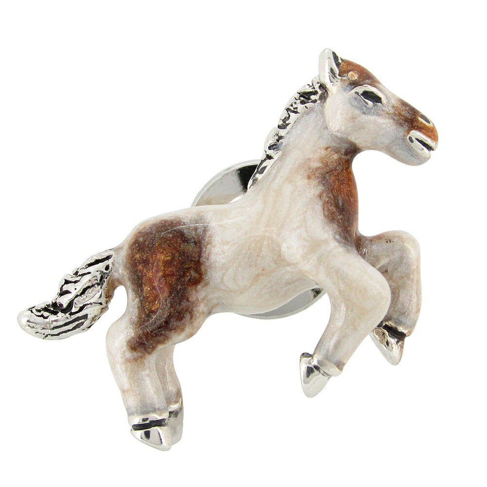 ポニーの シルバーピンブローチ SILVER 925 シルバーアクセサリー 留め具 銀装飾 シルバー ブローチ 動物 馬 うま プレゼント 人気 おしゃれのサムネイル