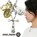 amp japan アンプジャパン 1AK-169 アンク シルバー ネックレス チェーン付き ペンダント エジプト十字 古代 エジプト クロス 十字架 槌目 ...