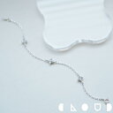 Cloud Jewely フラワー ステーション ブレスレット シルバー925 クラウドジュエリー 花びら チェーン デイリー 小粒 小ぶり ブレスレット ジュ...