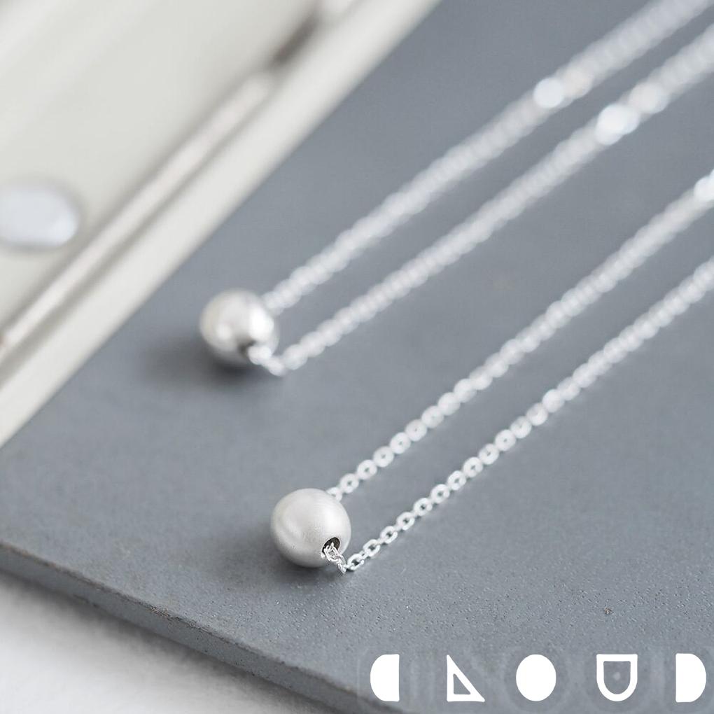 Cloud Jewely Matte ＆ Glossy ボール ネックレス シルバー925 クラウドジュエリー マット仕上げ シル..
