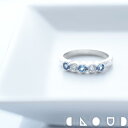 Cloud Jewely Blue rainbow 虹 リング シルバー925 クラウドジュエリー リング ストーン シンプル 上品 アクア シルバー ジュエリー ブック ジルコニア 華やか ブック型 アクアマリン ストーンリング アクセント シルバー925 セント マリン