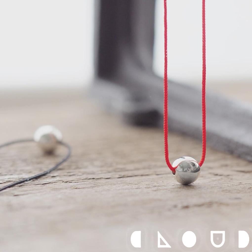 Cloud Jewely String ボール ネックレス シルバー925 クラウドジュエリー ミニマルなデザイン ペンダン..