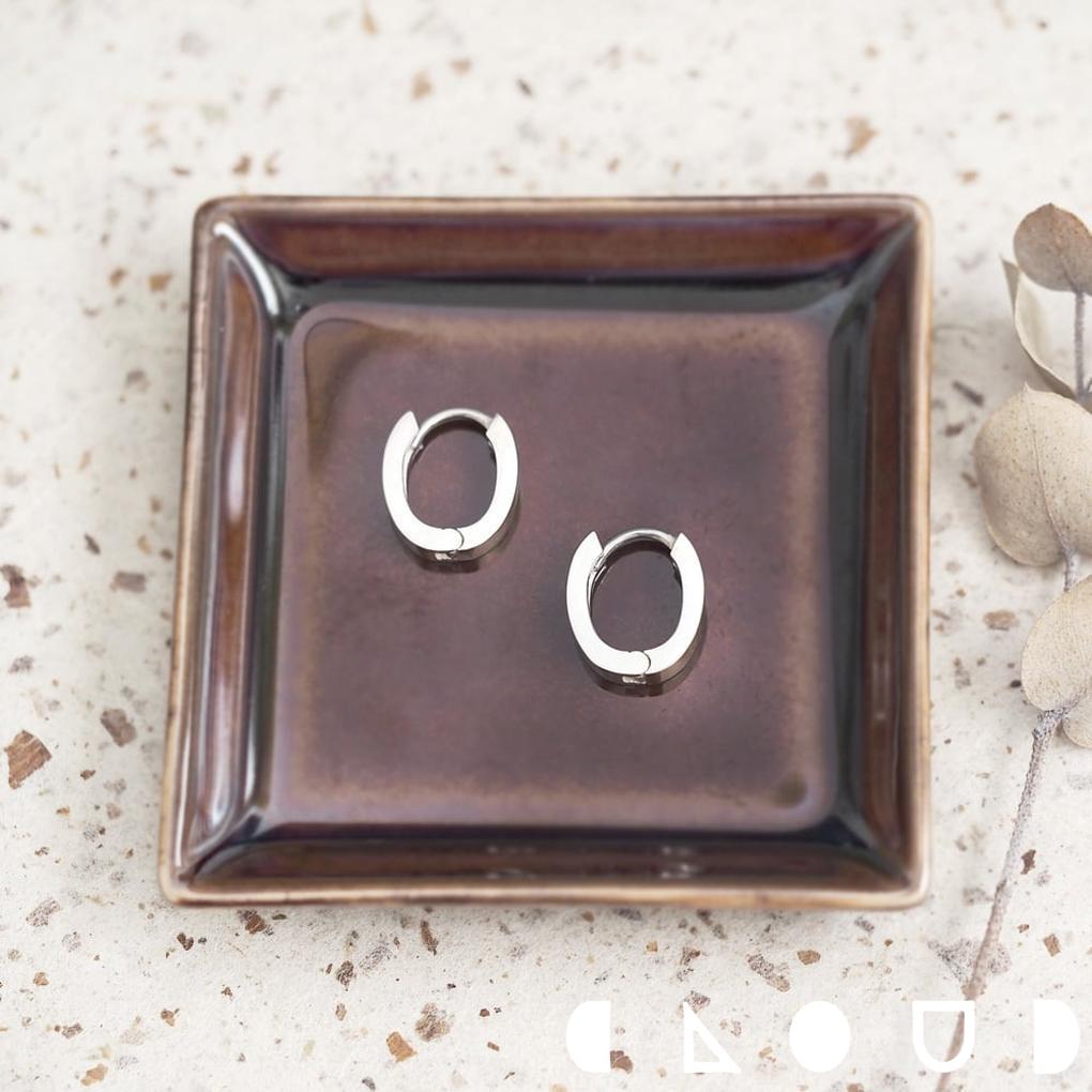 Cloud Jewely ミニマル 中折れ式 リング ピアス シルバー925 クラウドジュエリー ピアス ジュエリー シルバー925 ボリューム ボリューム感 ...