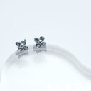 Cloud Jewely アクアマリン フラワー ピアス イヤリング シルバー925 クラウドジュエリー リング 小ぶり シルバー 金具 アクアマリン マリン フラワー ピアス 華やか ポストタイプ シンプル 小粒 シルバー925 イヤリング デイリー アクア 花びら ジュエリー