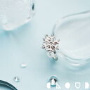 Cloud Jewely 雪の結晶 リング 指輪 シルバー925 クラウドジュエリー 結晶 シルバー925 フリーサイズ ジュエリー 華やか マリン ジルコニア デイリー 小粒 指輪 ホワイト アクアマリン シルバー ピンク 上品 雪の結晶 ブルー アクア