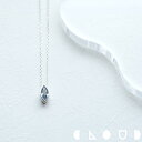 Cloud Jewely アクアマリン マーキス ネックレス シルバー925 クラウドジュエリー 一粒 マーキスカット マリン シャープ 小ぶり ネックレス シルバー925 マーキス アクアマリン 洗練 アクア シルバー チェーン ジュエリー ボックス付