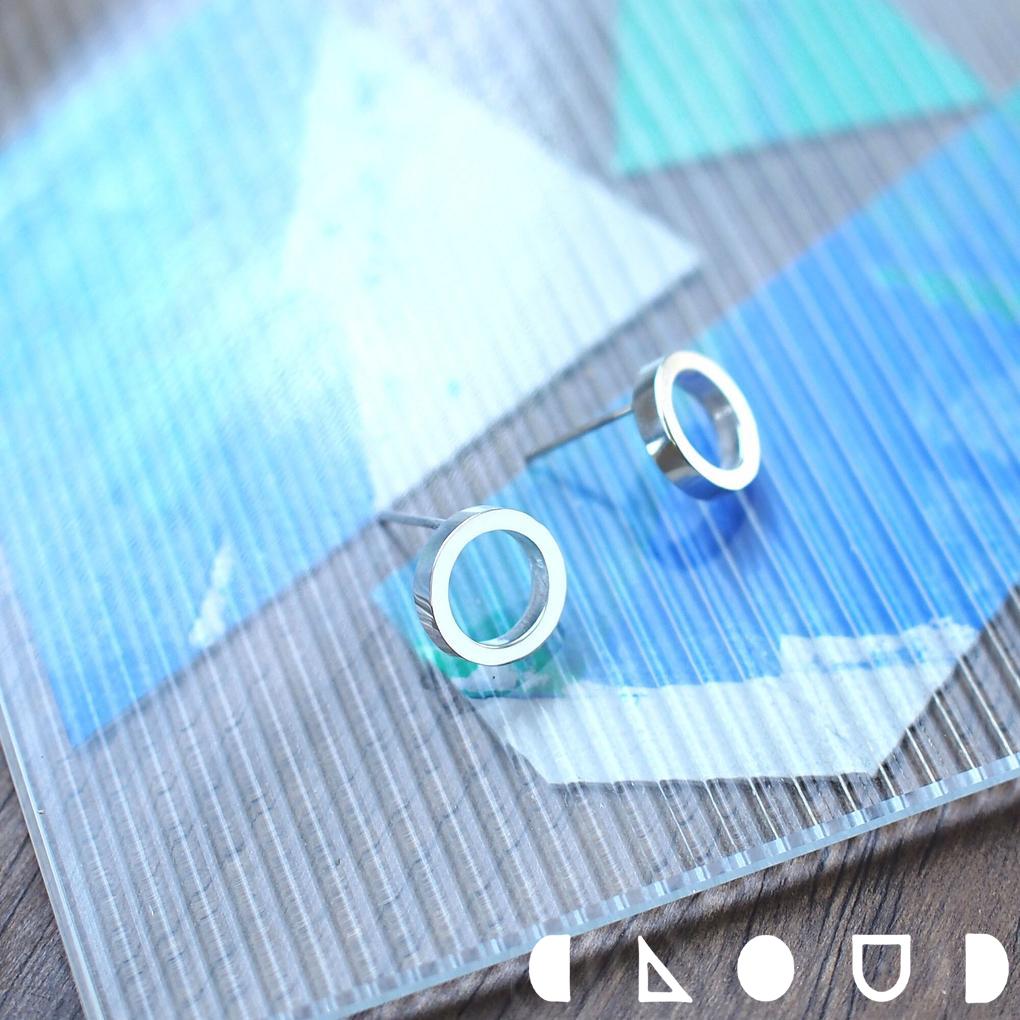 Cloud Jewely サークル ピアス シルバー925 クラウドジュエリー ジュエリー シルバー925 エッジ デイリー スタッド スタッドピアス シルバー...