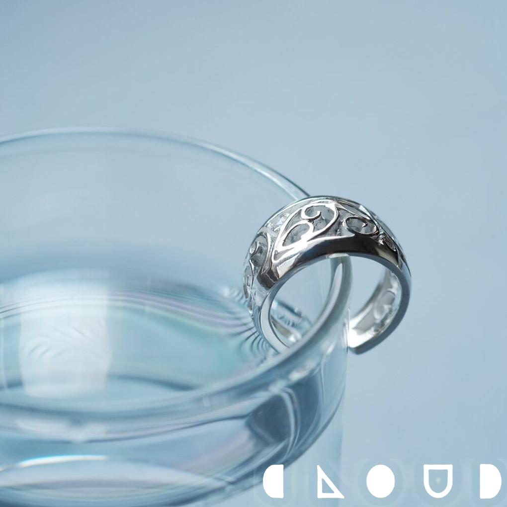 Cloud Jewely 唐草 透かし イヤーカフ シルバー925 クラウドジュエリー 唐草模様 縁起 華やか 模様の ジュエリー シルバー925 シルバー イ...