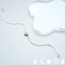 Cloud Jewlry 星 一粒 ブレスレット シルバー925 クラウドジュエリー シルバー925 チェーン 星型 シャープ 小ぶり ブレスレット ジルコニア ジュエリー シルバー シンプル さりげない 一粒 存在感