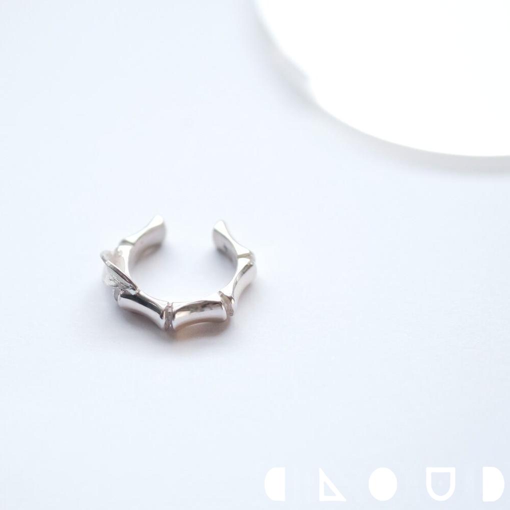 Cloud Jewely バンブー イヤーカフ シルバー925 クラウドジュエリー ピアス ジュエリー 上品 洗練 おすすめ 重ね付け シンプル イヤーカフ シ...