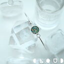 Cloud Jewlry オパール 銀河 フック バングル シルバー925 クラウドジュエリー いぶし オパール 存在感 バングル ペンダント いぶし加工 ラウンド型 パール 天然 天然オパール シルバー ラウンド 一点物 ランダム シルバー925 ジュエリー 銀河 ボックス付