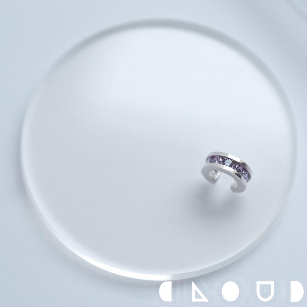 Cloud Jewely Mini アメジスト イヤーカフ シルバー925 クラウドジュエリー イヤーカフ 小粒 ジュエリー シルバー レール留め アメジスト ...