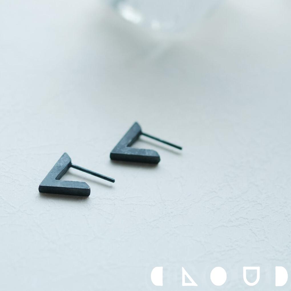 Cloud Jewely Black V  ա ԥ С925 饦ɥ奨꡼ ԥ աץԥ 㡼 С925 ߥ˥ޥ...