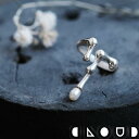 Cloud Jewely メルティング パール リング シルバー925 クラウドジュエリー 小粒 フォー シルバー ろうそく フォーク シルバー925 淡水パール 淡水 希望 セント さりげない フォークリング リング パール アクセント ジュエリー