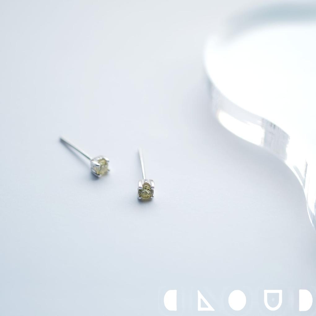 Cloud Jewely 一粒 ペリドット ピアス イヤリング シルバー925 クラウドジュエリー ネックレス シルバー 金具 一粒 ピアス シルバー925 ジ...
