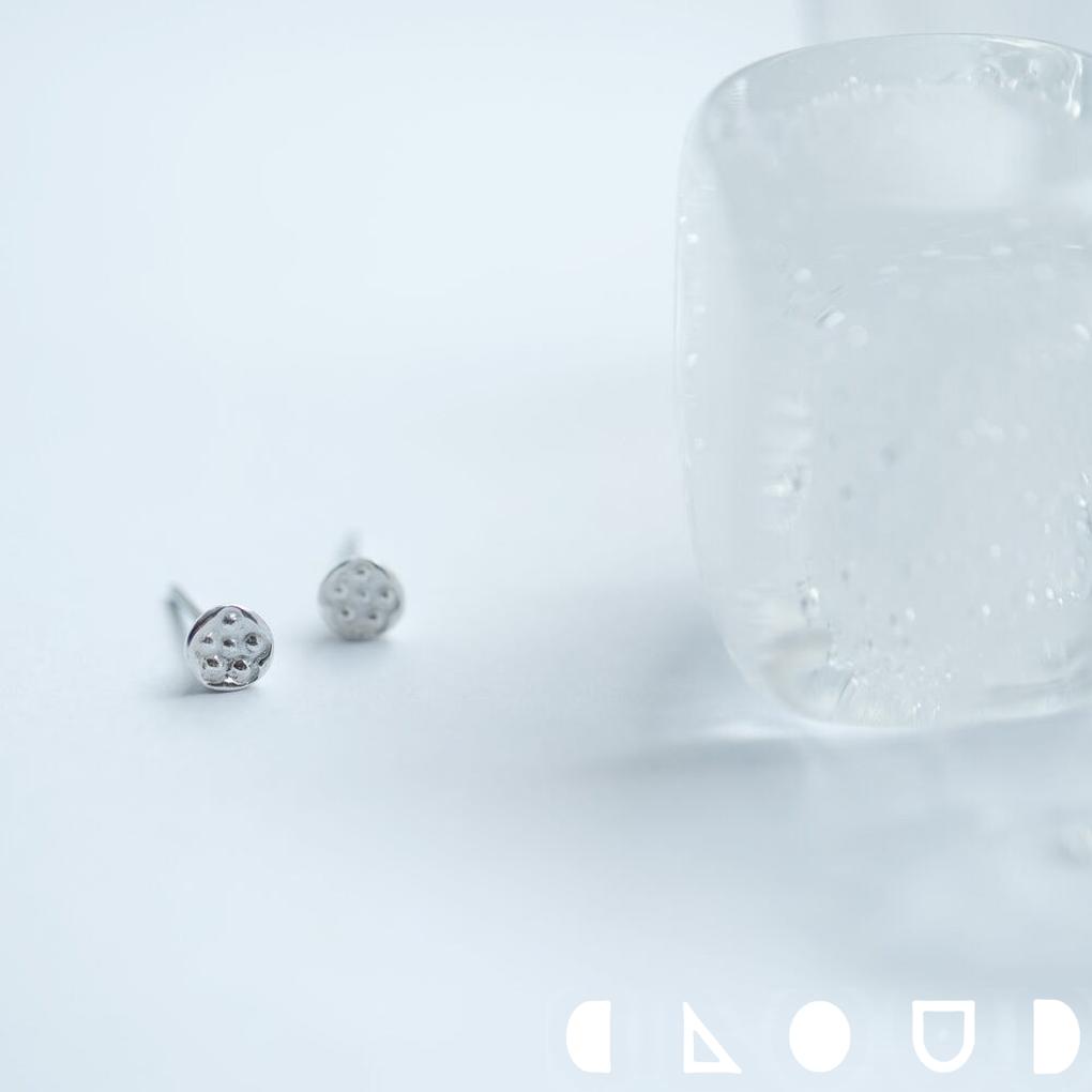 Cloud Jewely れんこん 小粒 ピアス シルバー925 クラウドジュエリー ジュエリー 個性的 さりげない 小粒 シルバー 小ぶり ピアス シルバー9...