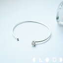 Cloud Jewlry 三角 緑水晶 天然石 バングル シルバー925 クラウドジュエリー 水晶 シルバー925 ジュエリー シンプル 細身 天然石 ワイヤー アクセント クラック バングル 三角形 セント 透明 おすすめ 三角 リング オープン 天然水晶 一粒 オープンバングル