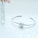 Cloud Jewlry ピンク ローズクォーツ 天然石 バングル シルバー925 クラウドジュエリー 淡い ジュエリー ローズクォーツ ローズ 天然 鏡面仕上げ クォーツ シンプル ピンク シルバー925 ピンク色 シルバー 天然石 ネックレス 存在感 バングル 天然石バングル 淡いピンク