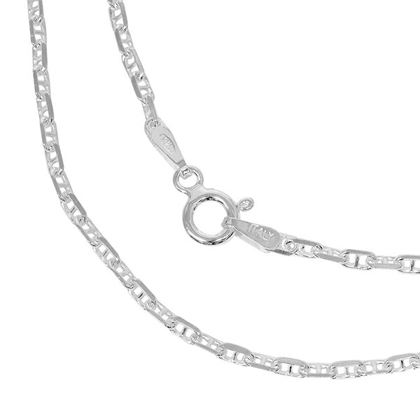 シルバーチェーン ネックレス チェーン アンカーチェーン 幅約1.9mm 45cm シルバー925 銀 マリン 錨鎖 マリタイムチェーン シルバー925チェーン シルバーネックレスチェーン プレゼント 人気 おしゃれ チェーンのみ