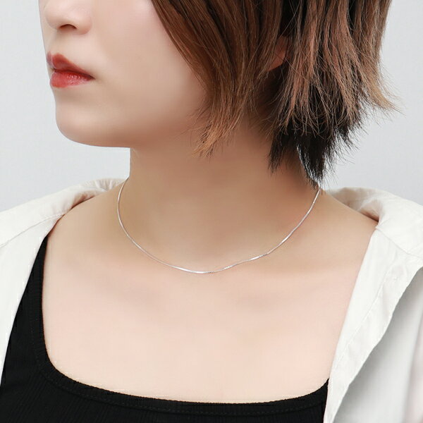 シルバー925 ベネチアンチェーン 幅約0.9mm 38 40 45 50 55 60cm シルバーチェーン チェーンネックレス ネックレスチェーン のみ ベネチアン チェーン 銀 綺麗 きれい 洗練 かっこいい 上品 大人 ウィメンズ レディース 人気 おしゃれ 記念日 誕生日 プレゼント おすすめ ginnokura-10013640 新宿 銀の蔵 シルバーアクセサリー サンプル画像3