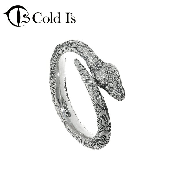Cold I's ボールパイソン ベビー ♂ 巻きつき リング 1〜30号 シルバー925 指輪 ピンキーリング シルバーアクセサリー ニシキヘビ ヘビ 蛇 スネーク パイソン ボア 爬虫類 は虫類 リアル メンズ レディース 男性 女性 彼氏 彼女 夫 妻 誕生日 記念日 プレゼント ブランド