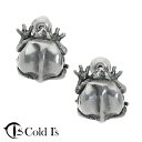 Cold I's トマトガエル ピアス 2P 両耳用 シルバー 925 カエル 蛙 両生類 リアル 生き物 動物 アニマル シルバーピアス スタッドピアス メン...
