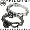 DEAL DESIGN ディールデザイン ケーブルローズ 1号〜23号 DEAL TEARS ディールティアーズ シルバーリング 指輪 シルバー925 メンズ ...