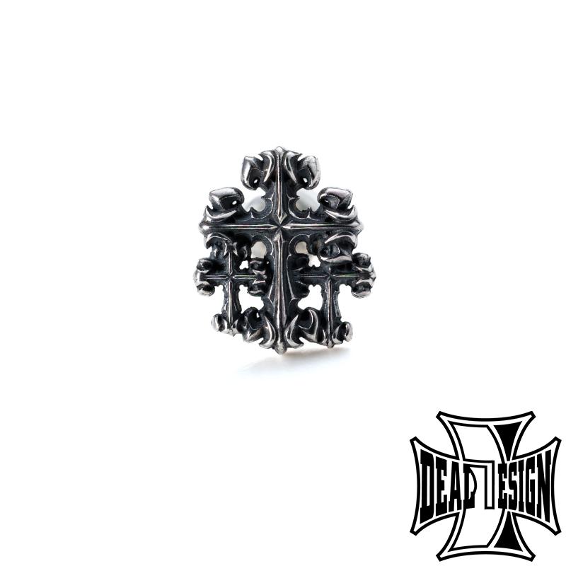 DEAL DESIGN ディールデザイン GLフォレストピアス 片耳 ピアス シルバーピアス シルバー925 メンズ テール 迫力 ピアス クロス レイヤード エッジ ライン 彼氏