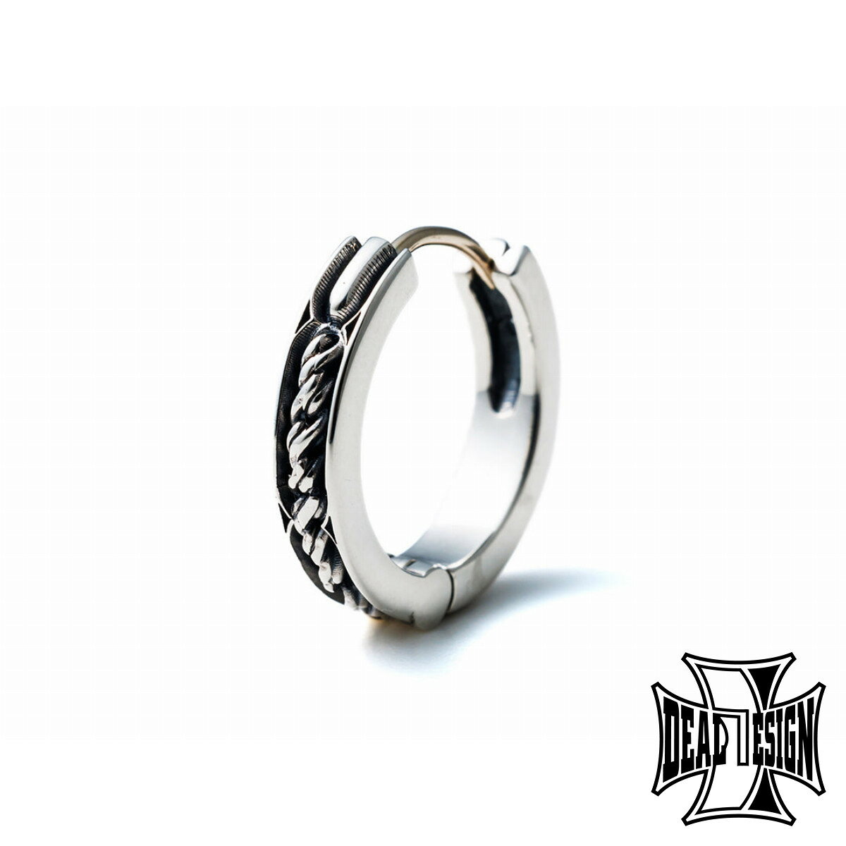 DEAL DESIGN ディールデザイン ロープファングフープ ピアス 1P 片耳用 シルバーピアス 耳飾り シルバー925 シルバーアクセサリー 銀 SV925 スターリングシルバー ロック バイカー 老舗ブランド 有名ブランド 人気 メンズアクセサリー レディースアクセサリー 男性 女性