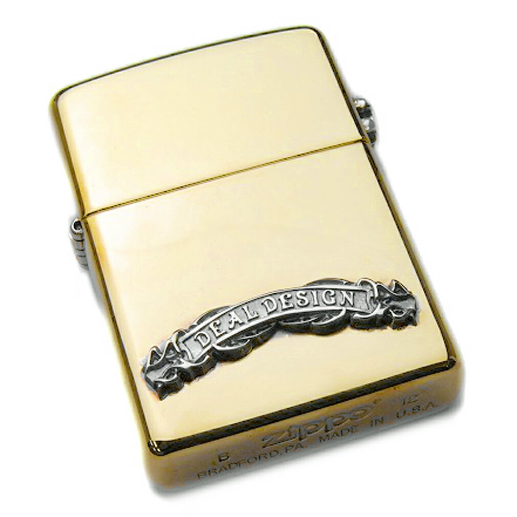 DEAL DESIGN ディールデザイン ブラスZIPPO ライター メンズアクセサリー ロック ギフト シルバー925 シルバーアクセサリー 銀 SV925 ...