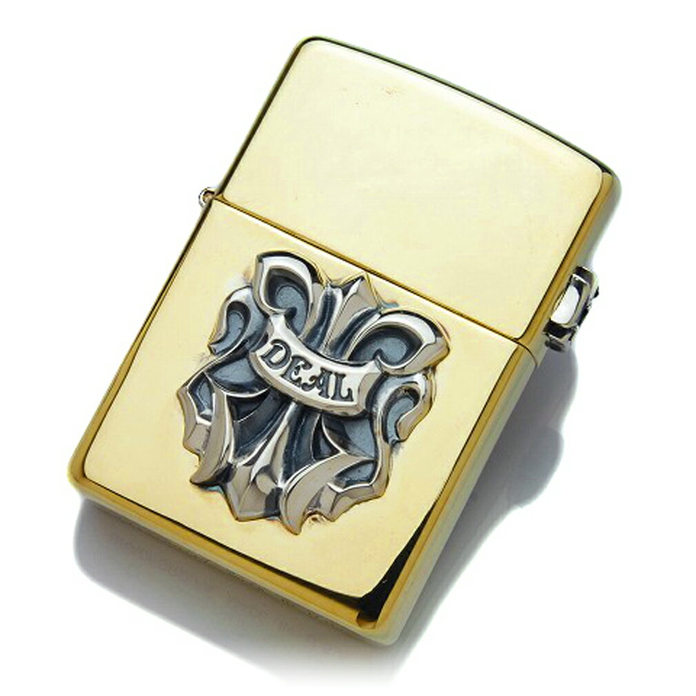 DEAL DESIGN ディールデザイン ブラスZIPPO(リリークレスト) ライター メンズアクセサリー ロック ギフト シルバー925 シルバーアクセサリー...