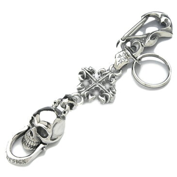 DEAL DESIGN ディールデザイン ノッカースカルキーチェーン キーホルダー メンズアクセサリー ロック ギフト シルバー925 シルバーアクセサリー 銀 SV925 スターリングシルバー 鍵 キーホルダー キーケース キーリング メンズ小物 腰回り ウエスト バイカー 老舗ブランド